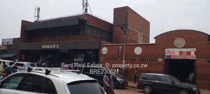 Brick-front Retail Building on Harare CBD Main Road — 595m²